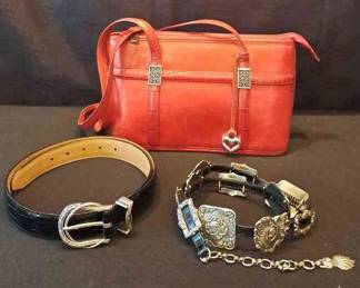 Vintage Brighton Belt And Purse 