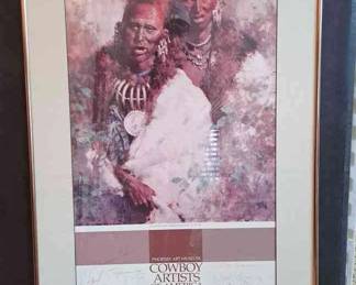 Autographed Cowboy Artists Poster