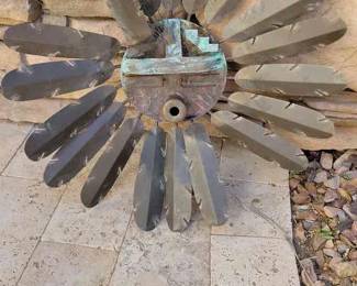 Metal Sculpture Kachina Head 