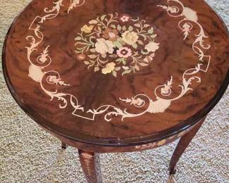 Round Inlaid Table