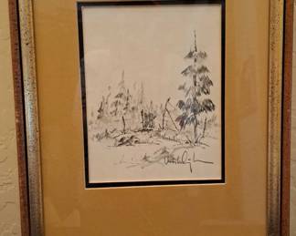 Pencil Sketch Signed