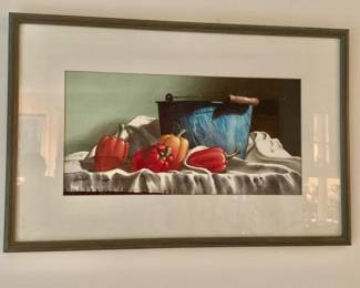 $125 -Still Life signed and numbered lithograph - 15" H x 23" W