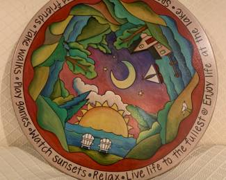 $150- "Lake Days" lazy susan
