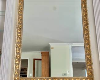 $495 - Vintage Neoclassical Gold Frame Mirror - 44" H, 34" W