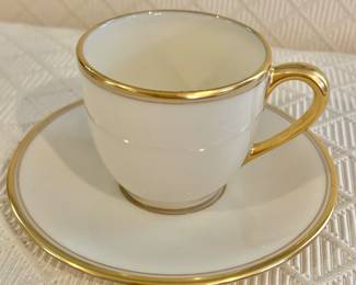 $350 - 11 Lenox Tiffany demitasse cups and saucers