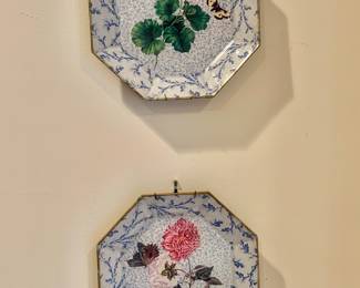 $40 each - Chintz Octagonal Plates - each 9.5" diam
