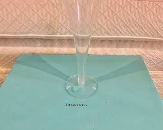 $295 - 4 New in box Tiffany champagne flutes - each 9"H