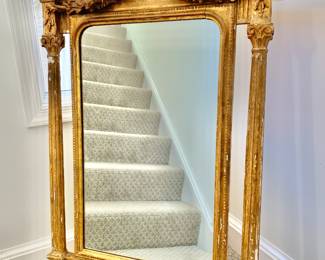 $850 - Vintage gold  gilt mirror - 44.5" H, 29.5" W, 3.5" D