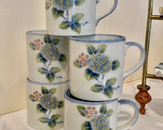 $20 - 5 Floral mugs #1