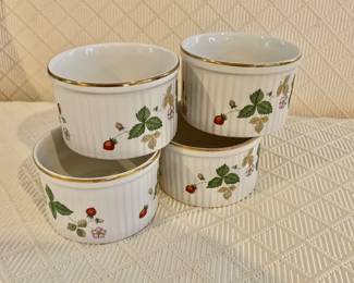 $24 - Wedgwood "Wild Strawberry" ramekins - 2" H, 3.25" diam
