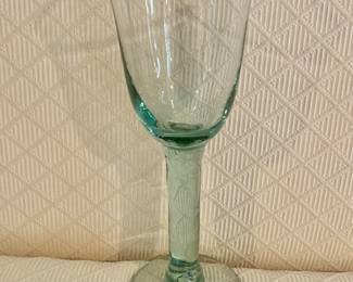 $72 - 12 Hand blown glasses - 9"