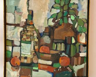 $450 - Original art by Carpenter - 25" x 25" - some paint missing in spots, otherwise fabulous!