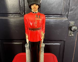 Large Vintage Canadian Club Royal Guard Bottle 18" tall. $195