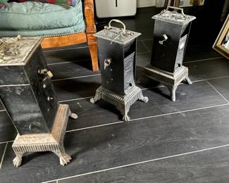 19th Century French Napoleon III, Clockwork Roasting Jacks. Left to Right. $1060, $1060, $1300