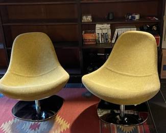 Pair of Carl Öjerstamterup Swivel Chairs, $1200.