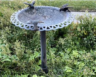 Bronze Bird Bath $125