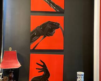 Harry Sudman, Oil on Wood, Set of Three. $15,385