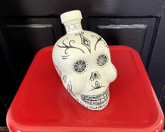 White Kah Tequila Skull Bottle. $150
