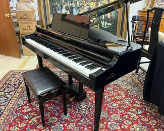 Yamaha Digital Player Piano.  It plays itself, you can manually play it or plug in your own music.