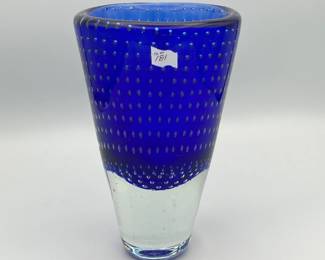 Art Glass Bubble Vase