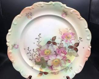 Beautiful Gilded Porcelain Victorian Platter Marked Schumann Arzberg Germany