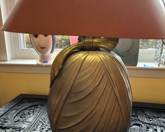 1980’s chapman drape bow lamp 