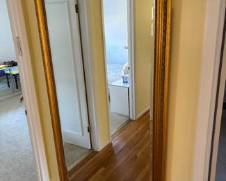 Large beveled glass mirror