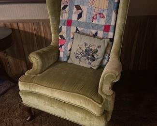 Pair of Wing Back Chairs