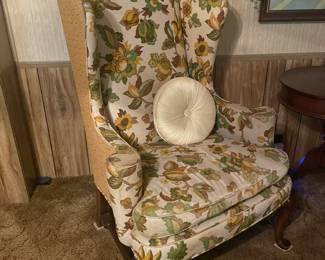 Pair of Wing Back Chairs