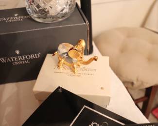 Swarovski Crystal Gold Trimlite Strass Giftware