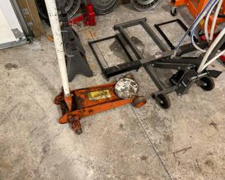 Floor lifts, transmission jacks, bottle jacks, cherry picker.