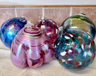 Large glass ornaments