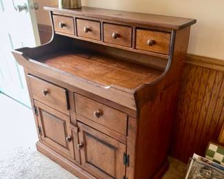 Pine dry sink