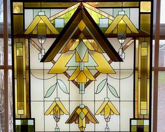 Stained glass window decoration