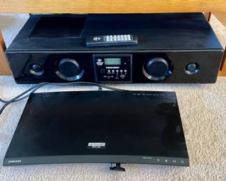 Soundbar and blu-ray