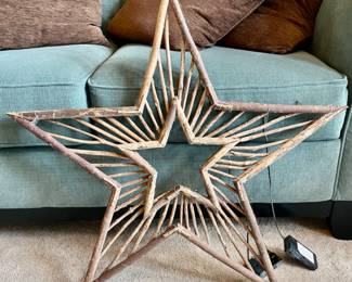 Light up rustic star