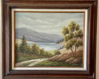 Painting on canvas P. Wilson