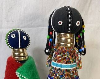Ndebele African Beaded Dolls 