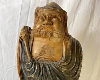 Japanese 19th Century Carved Daruma 