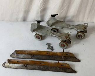 Antique Ice & Roller Skates 