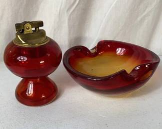 Ashtray & Table Lighter 