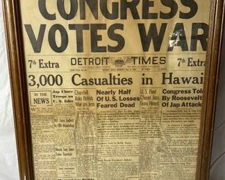 Detroit Times Dec 8 1941 