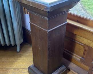 Marble Top Plant Stand 