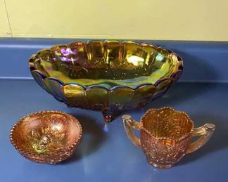 Lot of Carnival Glass 