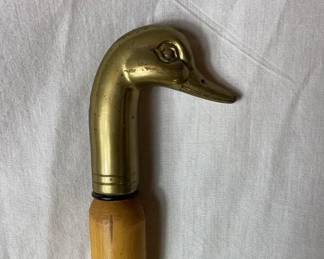 Brass Duck Cane 