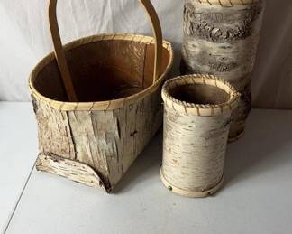 Birchbark Wood Baskets 