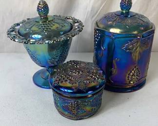 Carnival Glass Canisters 