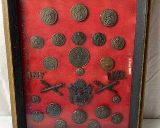 WW1 Military Buttons Pins 