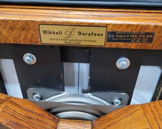 Mikhail Darafeev Game Black Leather Bar Stools