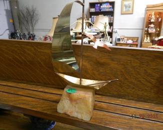metal sailboat